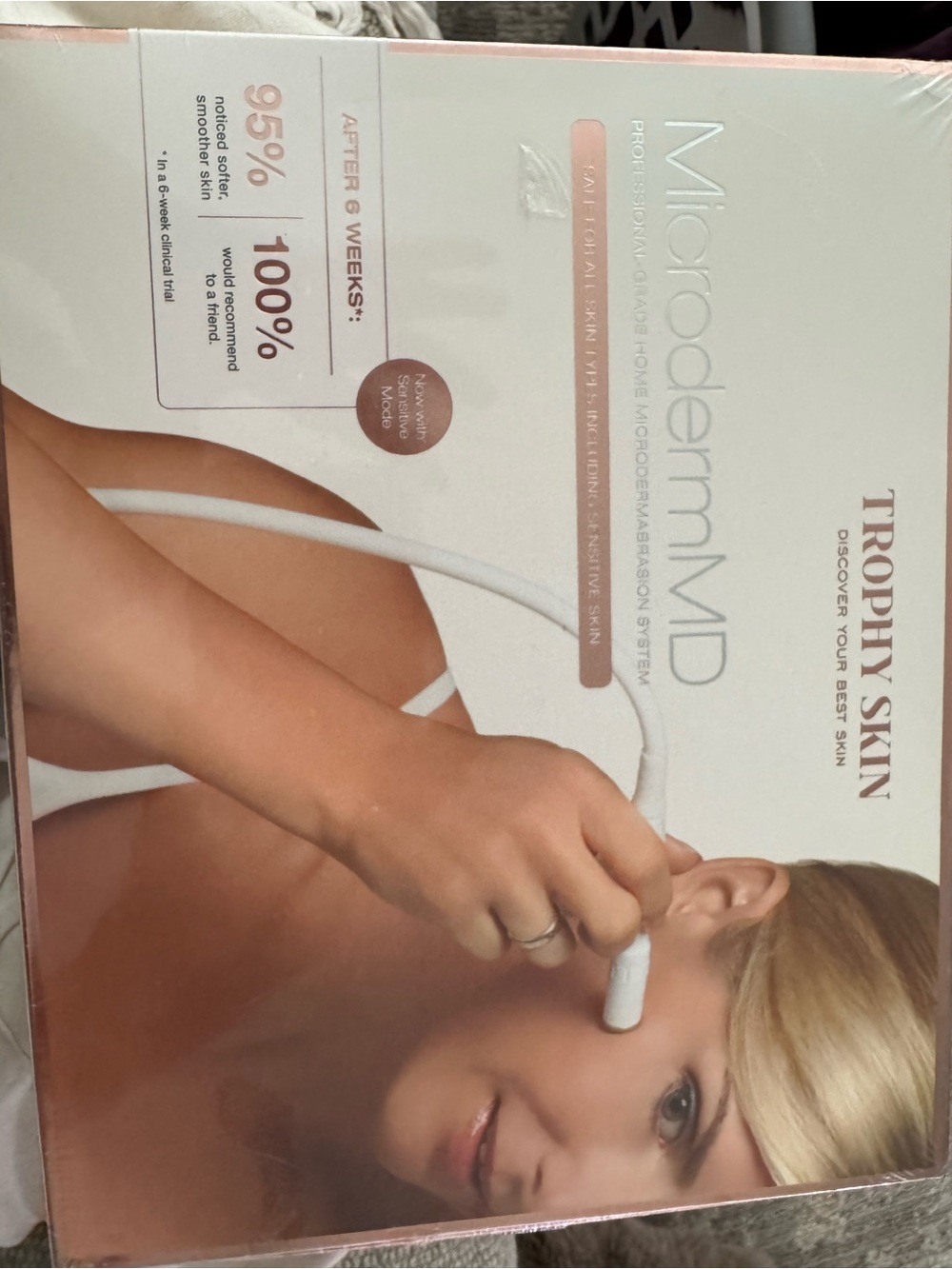 Trophy Skin MicrodermMD Professional Microdermabrasion Device - White